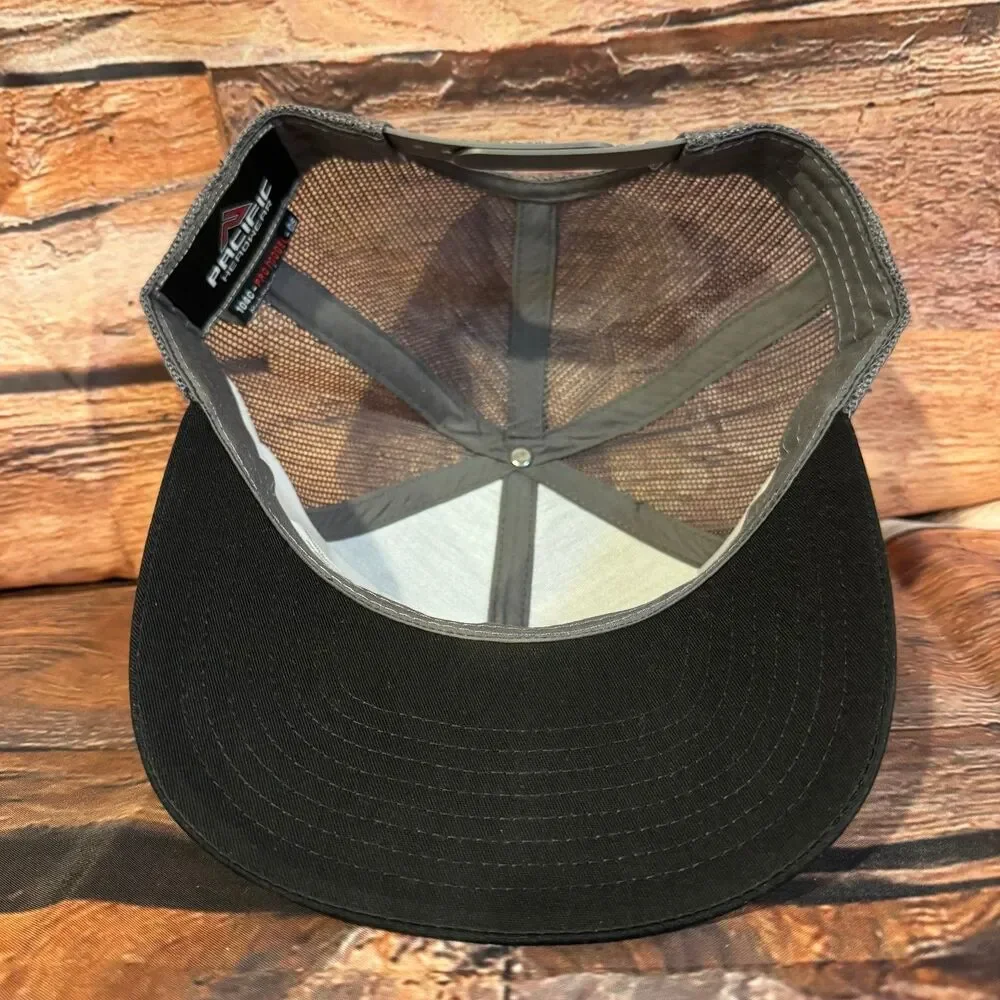 Pacific Headwear 104C Pro Model Kunafin Bee Trucker Hat Snapback Men's Black